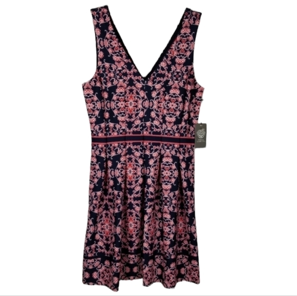 Vince Camuto Dresses & Skirts - Vince Camuto Skater Dress Size 14 Sleeveless Fit & Flare Multi Color Whimsigoth